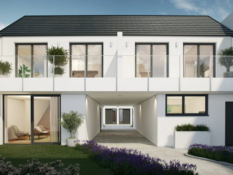 Modernes Wohnbauprojekt mit professionell inszeniertem Interieur